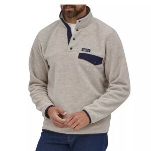 Patagonia Beige Fleece Pullover Synchilla